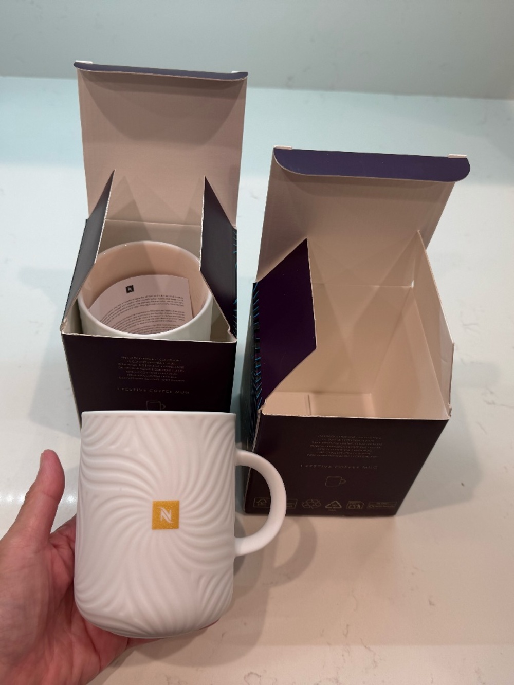 Set of two Nespresso special collection mugs